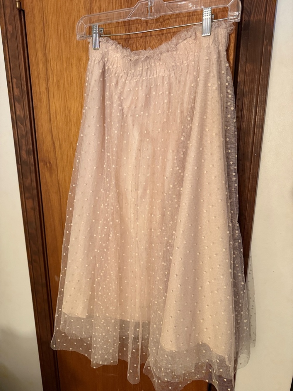 Lauren Conrad (Disney Collection) Polka Dot Tulle Midi Skirt